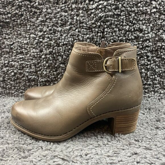 Dansko Henley Taupe Burnished Calf Women's Ankle Boots size EU 38 US 7.5-8 - Picture 1 of 8